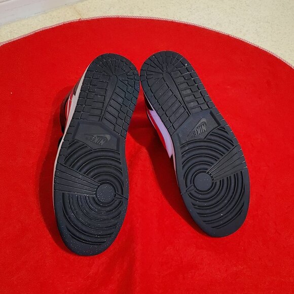 Nike Air Jordan 1 Men's Mid Size 11 Gorgeous BRED Black, Fire Red & White MINT! - Picture 9 of 12